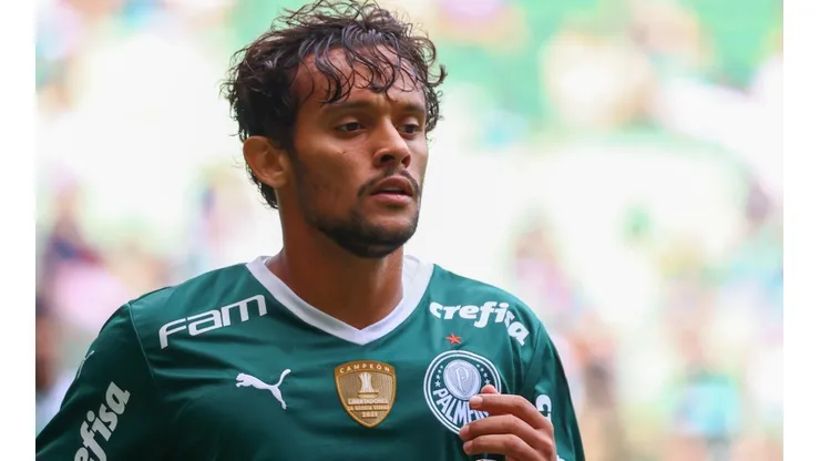 Gustavo Scarpa marcou o gol da vitória palmeirense sobre o Guarani (Foto: Marcello Zambrana/AGIF)