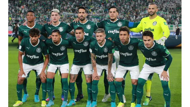 Time do Palmeiras perfilado no Mundial de Clubes (Foto: Getty Images)