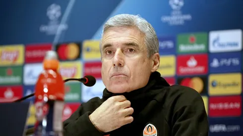 News conference of Shakhtar before UCL match against Real Madrid in Kyiv