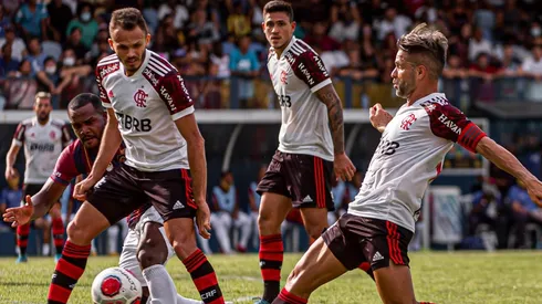 Flamengo consegue a virada e garante a vitória contra o Madureira pelo Cariocão (Foto: Paula Reis / Flamengo)