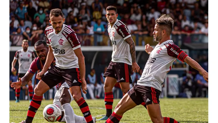 Flamengo consegue a virada e garante a vitória contra o Madureira pelo Cariocão (Foto: Paula Reis / Flamengo)