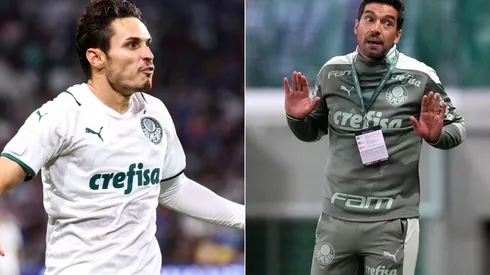 Raphael Veiga e Abel Ferreira, meia e treinador do Palmeiras, respectivamente (Foto: Getty Images)