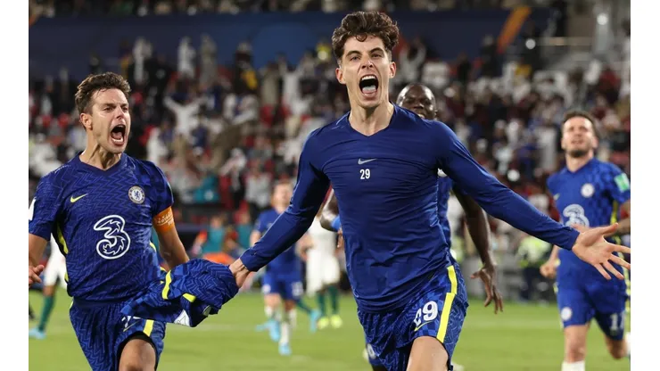 Havertz comemora o gol marcado na prorrogação (Foto: Getty Images)