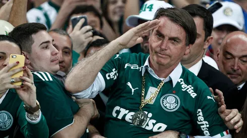 Presidente do Brasil, Jair Bolsonaro, é torcedor do Palmeiras