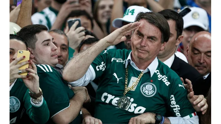 Presidente do Brasil, Jair Bolsonaro, é torcedor do Palmeiras