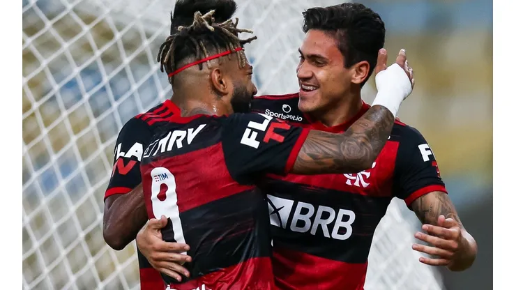 Pedro e Gabigol jogaram juntos contra o Boavista