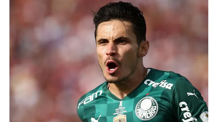 Raphael Veiga comemora gol diante do Flamengo, na final da Libertadores (Foto: Getty Images)