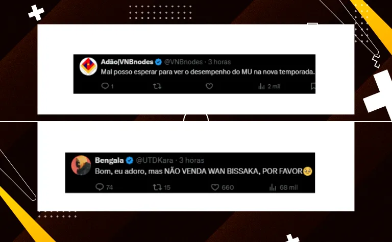 Torcedores do Manchester United comentam sobre a situação envolvendo o Mazraoui, que defende o Bayern de Munique na última temporada