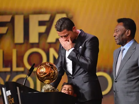 Cristiano Ronaldo se emociona após homenagem de Pelé