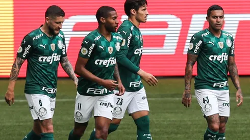 Jogadores do Palmeiras, em campo em 2021 (Foto: Getty Images)