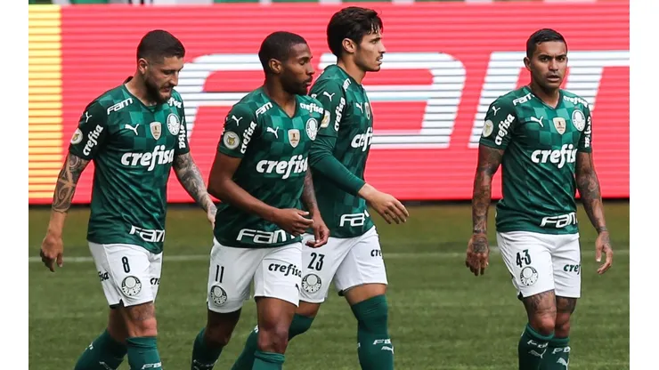 Jogadores do Palmeiras, em campo em 2021 (Foto: Getty Images)