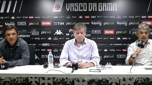 Elenco do Vasco se apresenta nesta segunda-feira, dia 3 (Foto: Reprodução)