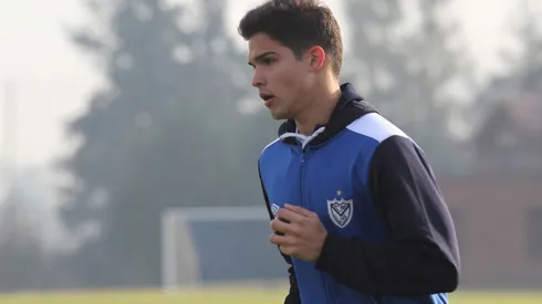 Luis Amarilla em treino no Vélez
