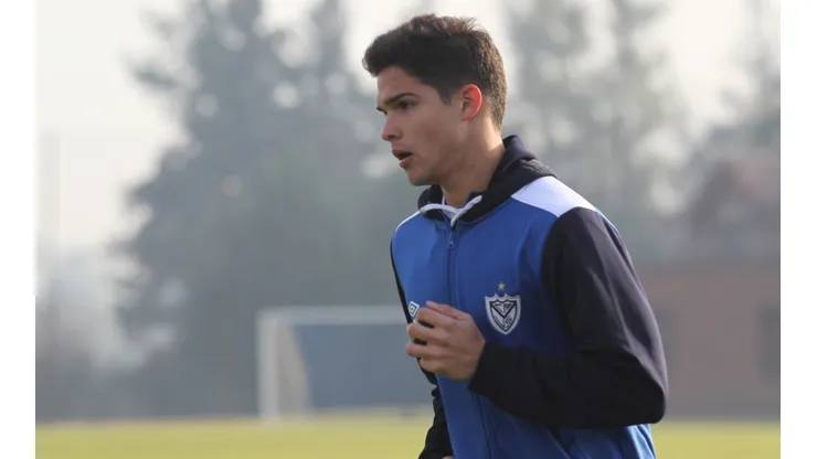 Luis Amarilla em treino no Vélez