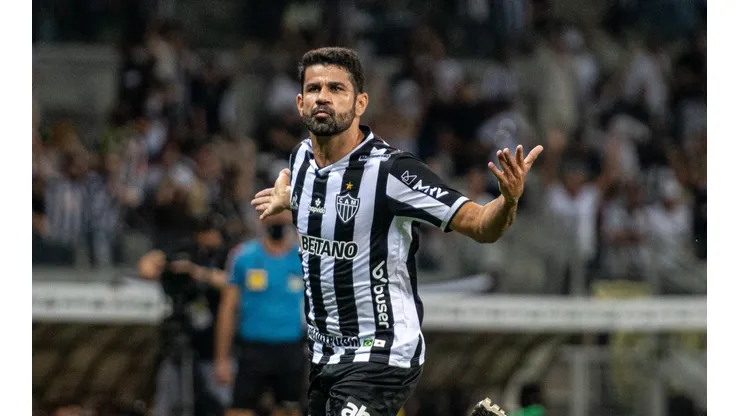 Pelo Atlético-MG, Diego Costa marcou gol contra o Corinthians