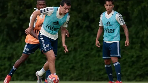 Pablo em treino do São Paulo