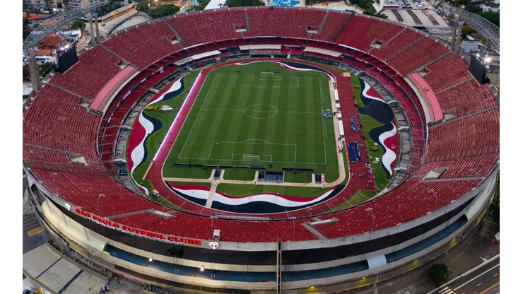 Tomada aérea do Estádio do Morumbi (Foto: Getty Images)