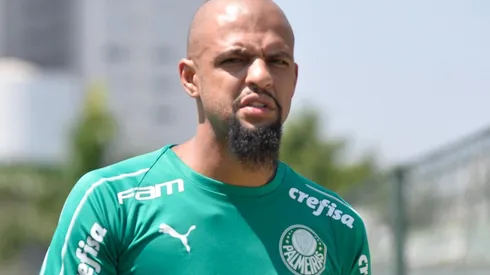 Felipe Melo, volante do Palmeiras (Foto: Bruno Ulivieri/AGIF)