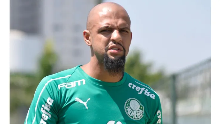 Felipe Melo, volante do Palmeiras (Foto: Bruno Ulivieri/AGIF)