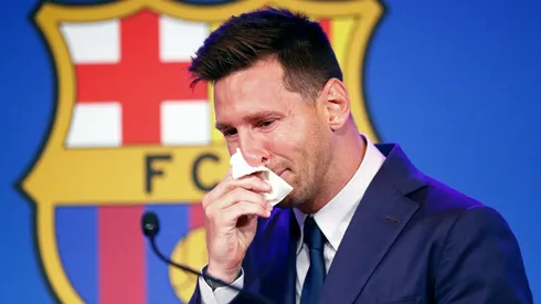 Lionel Messi of Barcelona Press Conference