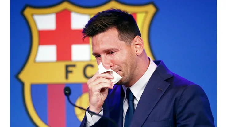Lionel Messi of Barcelona Press Conference