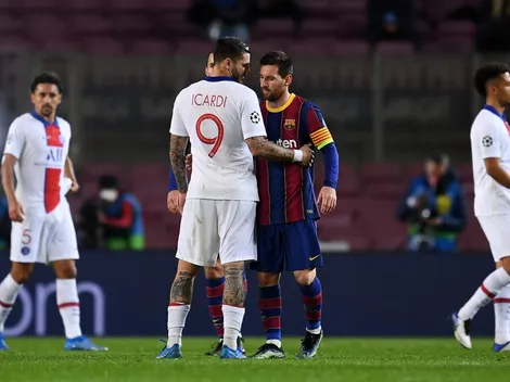 Messi, no PSG, deixa Icardi em situação desconfortável