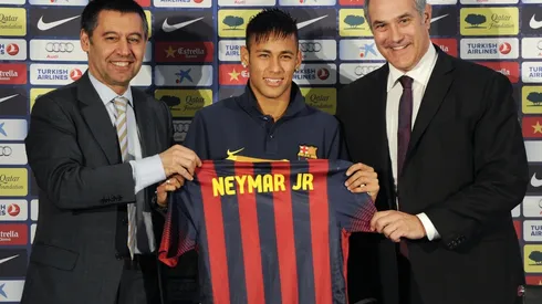 Neymar Is Unveiled At Camp Nou As New Barcelona Signing