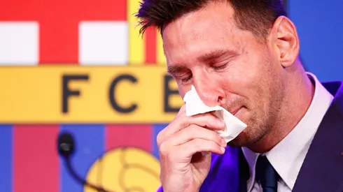 Lionel Messi of Barcelona Press Conference
