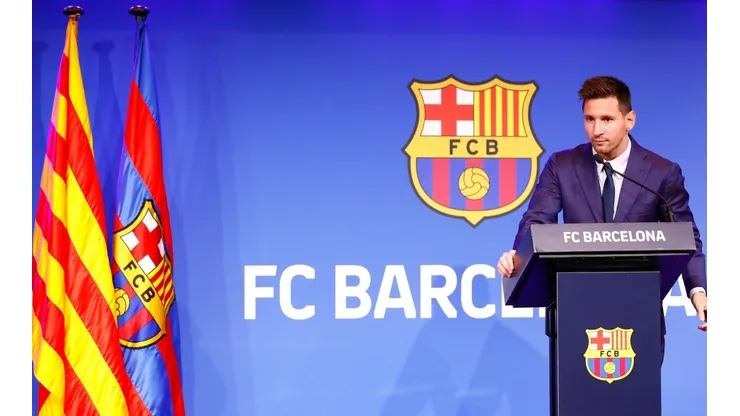 Lionel Messi of Barcelona Press Conference