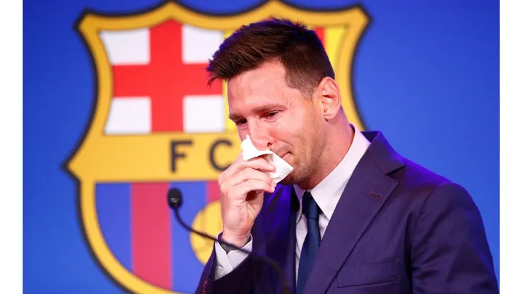 Lionel Messi of Barcelona Press Conference