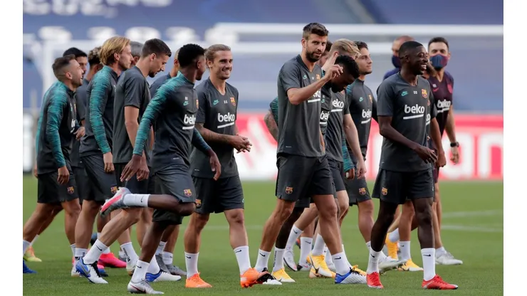 Barcelona Training Session - UEFA Champions League