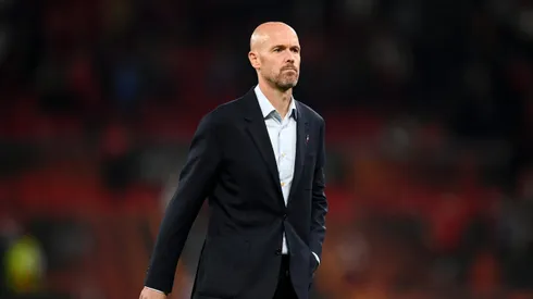 Erik Ten Hag, técnico do Manchester United. (Photo by Michael Regan/Getty Images)