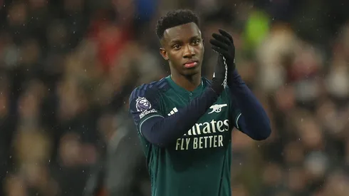 Eddie Nketiah em partida pelo Arsenal