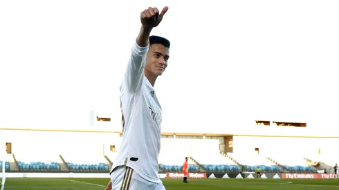 Reinier em sua apresentação no Real Madrid