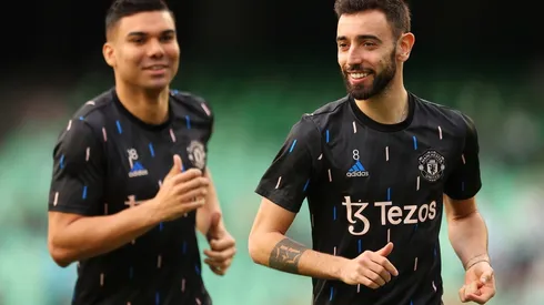 Casemiro e Bruno Fernandes discutiram em campo