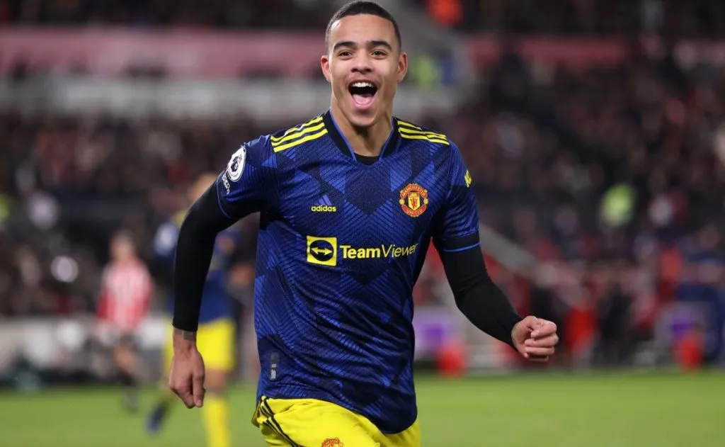 Greenwood em Brentford v Manchester United – Premier League. Foto: Getty Images