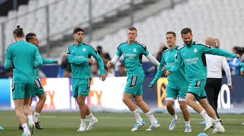 Real Madrid Training Session And Press Conference - UEFA Champions League Final 2021/22