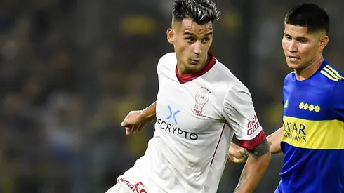 Cristaldo, em campo pelo Huracán (Foto: Getty Images)