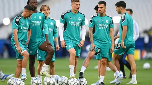 Real Madrid Training Session And Press Conference - UEFA Champions League Final 2021/22