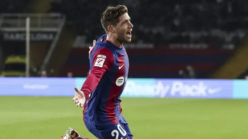 Sergi Roberto em comemoração de gol no Barcelona. Foto: Imago Images