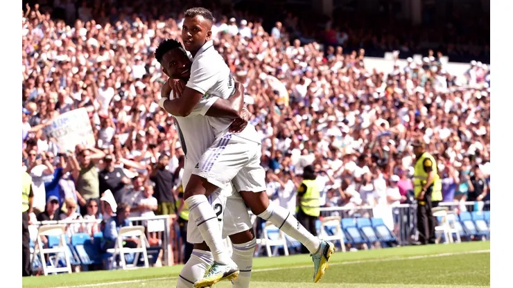 Jornal espanhol compara Vinícius Júnior e Rodrygo a Pelé, após início de temporada pelo Real Madrid (Foto: Denis Doyle/Getty Images)