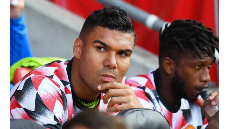 Fred fala sobre Casemiro e Antony no Manchester United (Foto: Mike Hewitt/Getty Images)