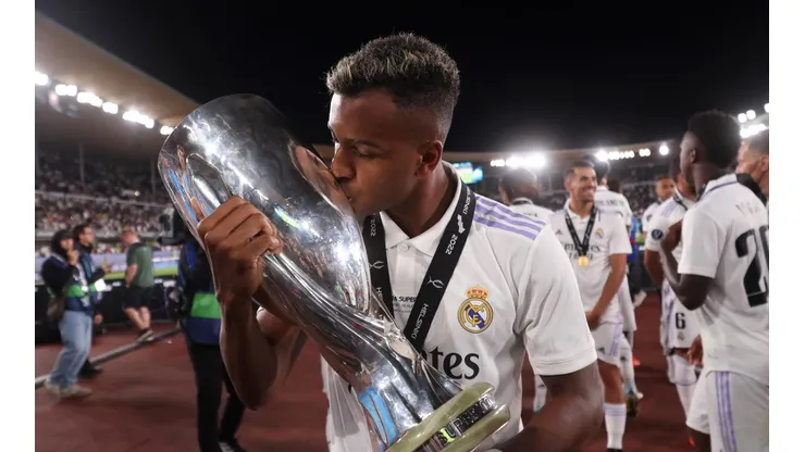 Rodrygo conta que leva conselhos de Pelé para a vida (Foto: Alex Grimm/Getty Images)