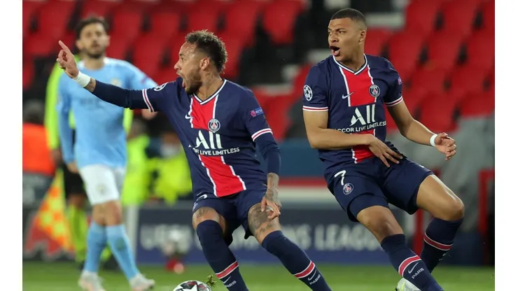 Galtier revela que situação entre Neymar e Mbappé está resolvida no PSG (Foto: Alex Grimm/Getty Images)