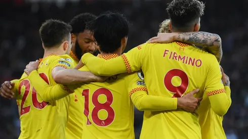 Jogadores do Liverpool comemoram gol (Foto: Getty Images)
