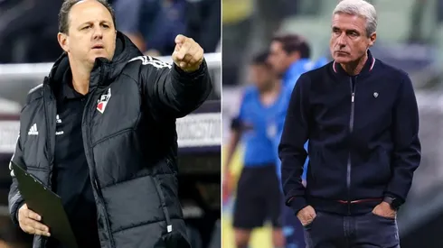 Rogério Ceni e Luís Castro, treinadores de São Paulo e Botafogo (Foto: Getty Images)