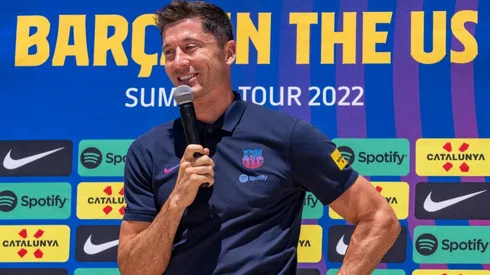 Lewandowski diz que quer trazer de volta felicidade aos torcedores do Barcelona (Foto: Eric Espada/Getty Images)