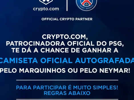 Crypto.com promove sorteio de camisas do PSG autografadas por Marquinhos e Neymar