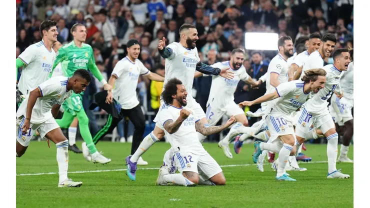 Jogadores do Real Madrid comemoram o título da Champions League (Foto: Getty Images)
