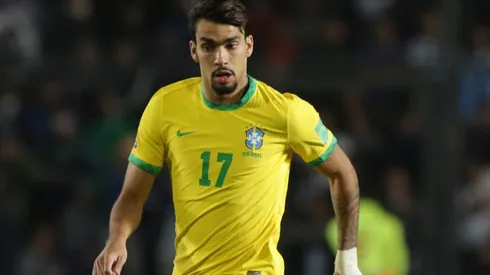 Lucas Paquetá, em campo pela seleção brasileira (Foto: Getty Images)